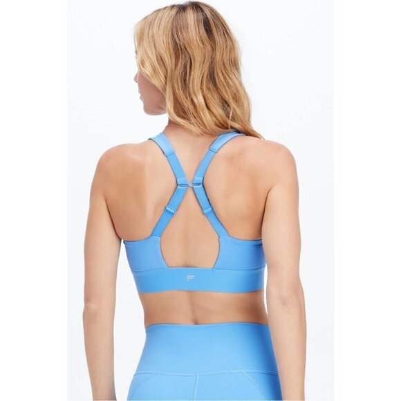Fabletics All Day Every Day Bra Blue Blue Women's L - Picture 2 of 11